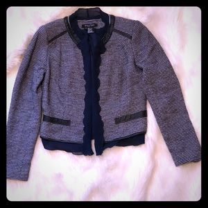 Etcetera Navy Knit Blazer